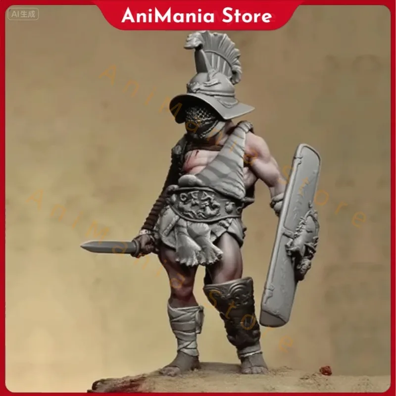 

1/24 Scale 75mm Resin Figure Assembled Model Kit Ancient Roman Gladiators History Miniature Unassembled and Unpainted DIY Toys