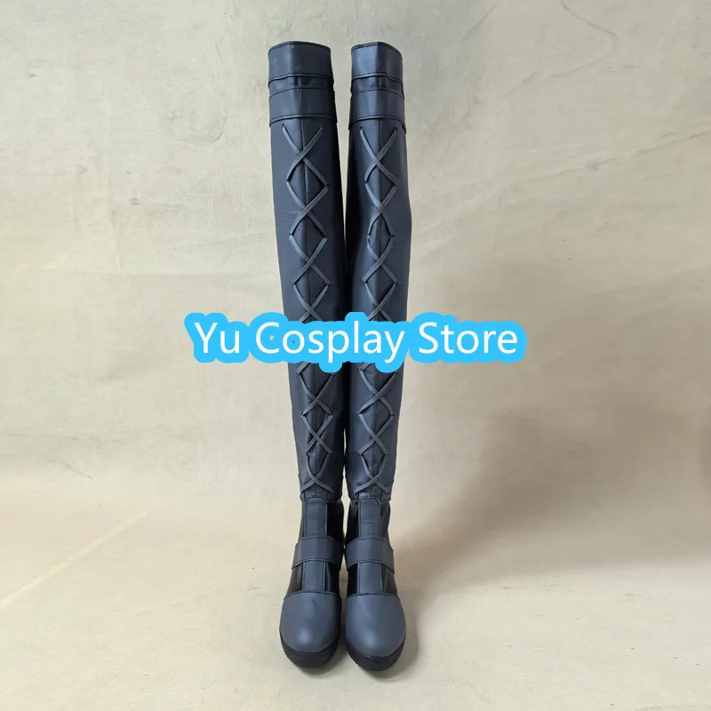 Honor of Kings Wang Zhaojun Idol Singer Starlight Ink Lotus Chant Cosplay Shoes Anime Boots Halloween Costumes Props