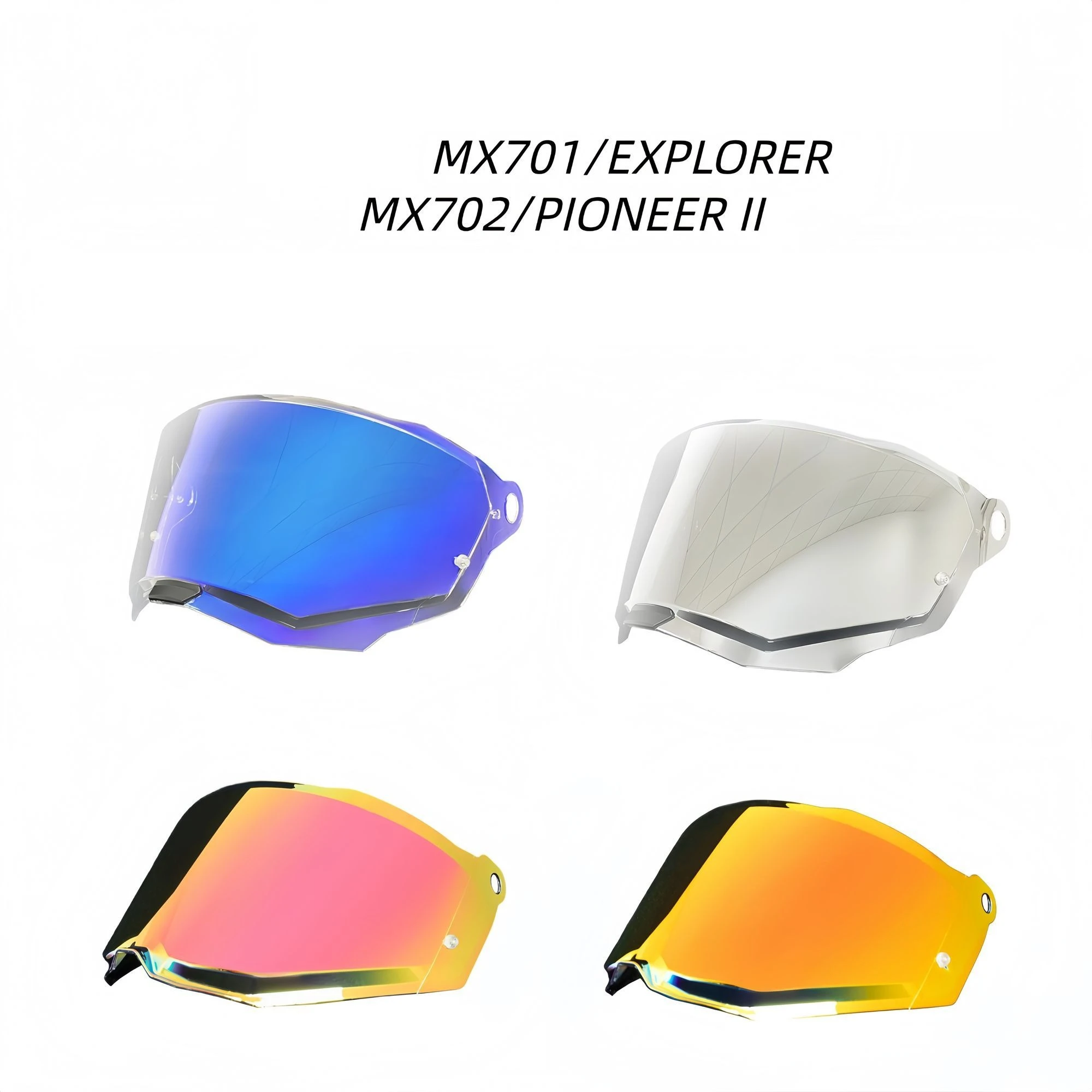 After‑market Replacement Helmet Visor Compatible with LS2 Off‑Road Helmet MX702 PIONEER MX701,  UV‑Protection Motorcycle Lens