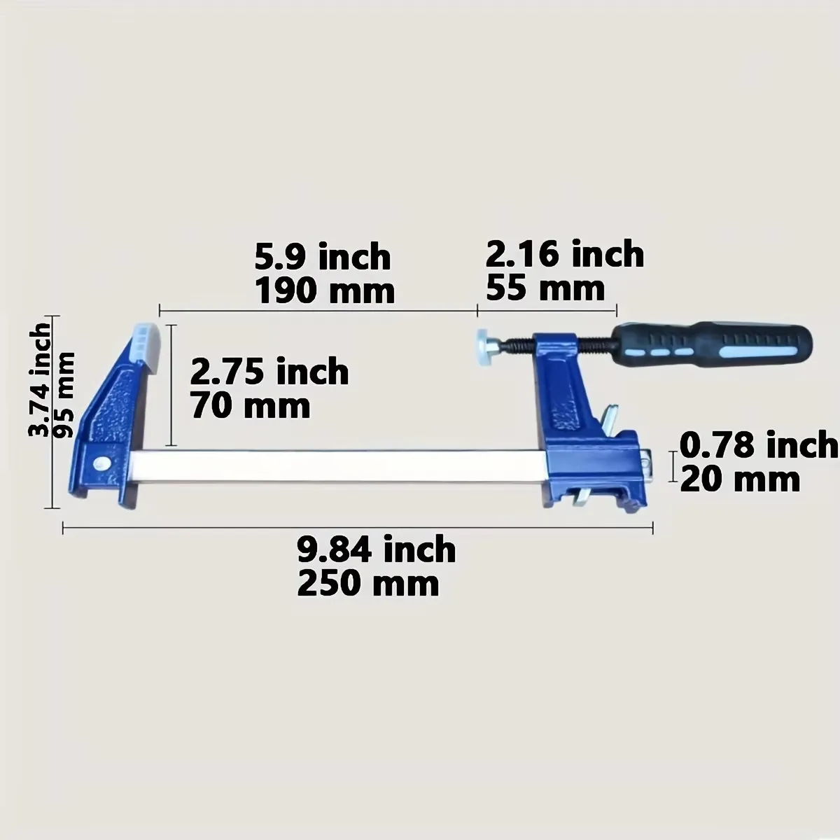 木工用ヘビーデューティーバークランプ、木工用調整可能バークランプ、クイッククランプ、Fクランプ、木工用ホームDIYハンドツール