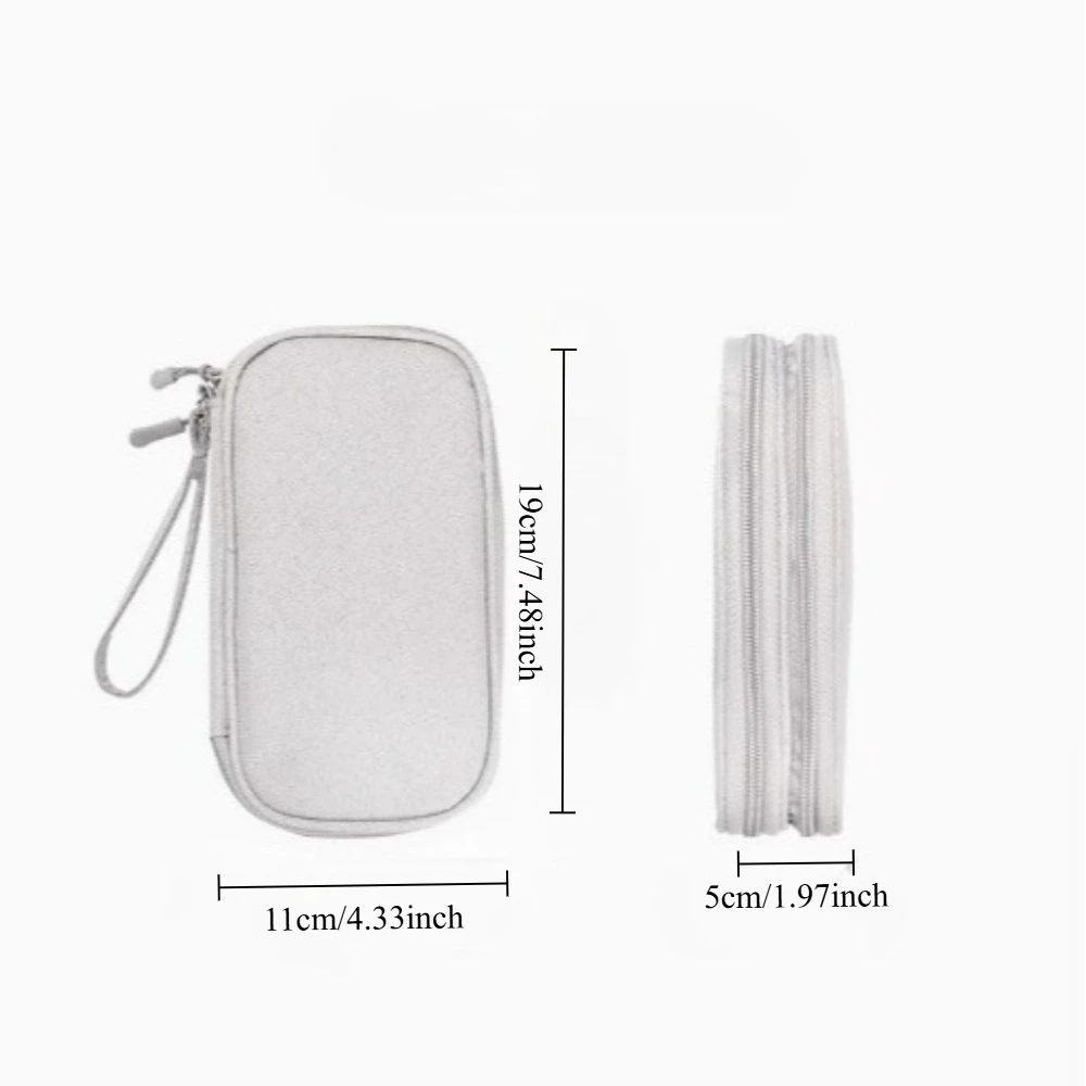 Travel Organizer Bag, Multi-Pocket Storage Pouch, Suitable for Toiletries, Cosmetic Accessories, and Electronic Cables view 6