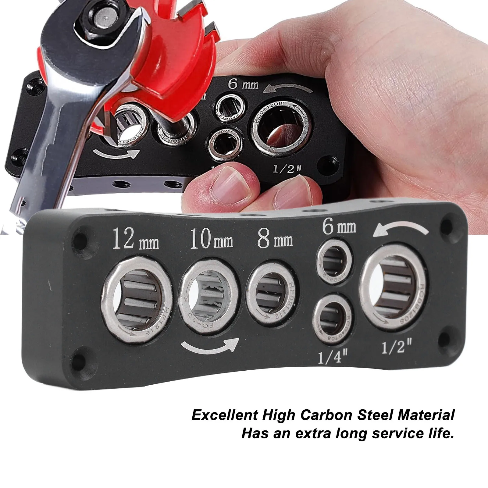 ZK30 Router Bit Storage Tray High Carbon Steel Multifunctional Lightweight Router Bit Organizer