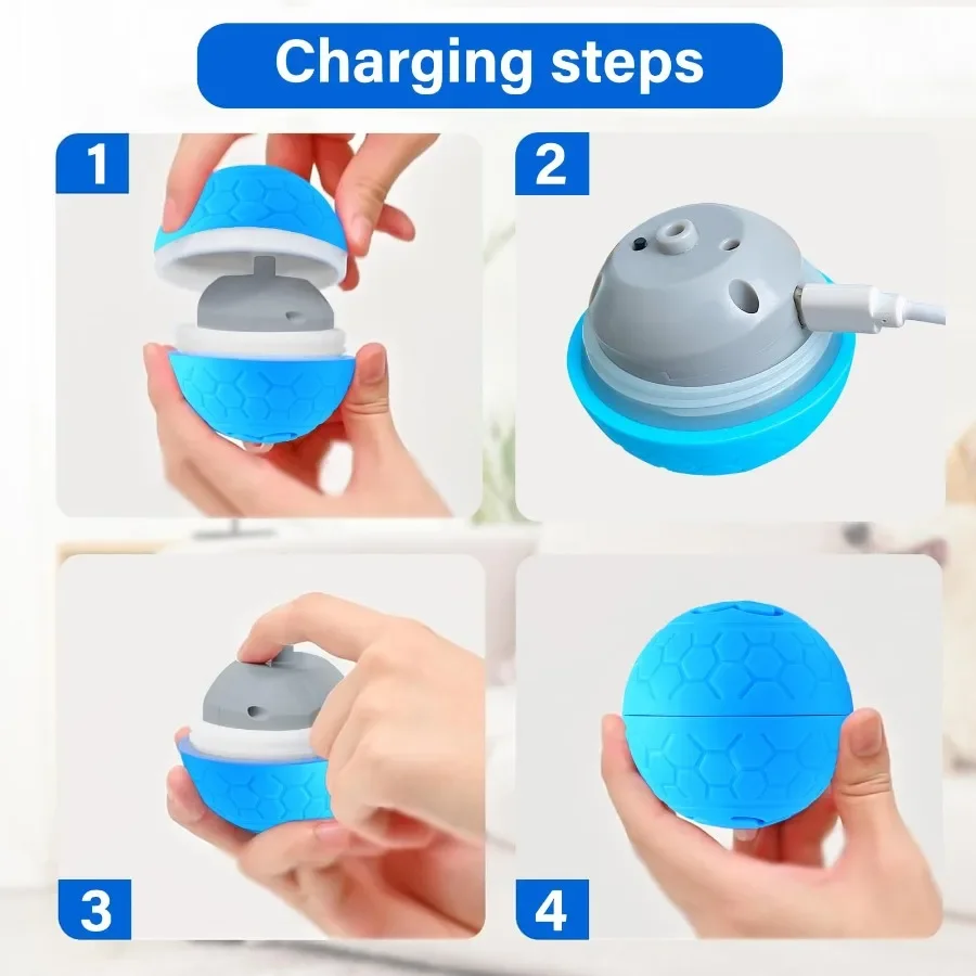 Smart Dog Toy Ball Electronic Interactive Pet Toy Moving Ball USB Automatic Moving Bouncing for Puppy Birthday Gift Cat Product