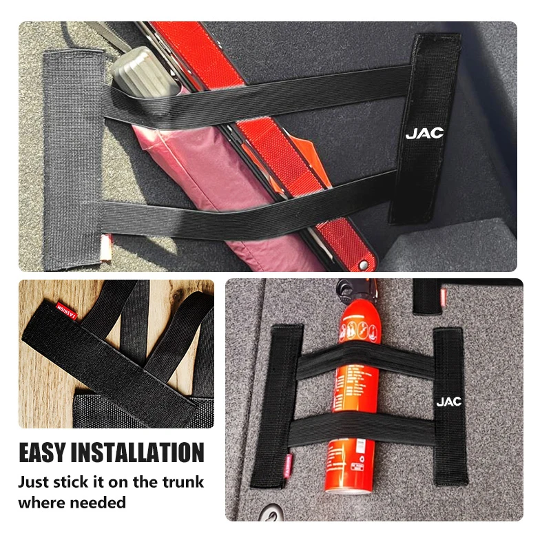 Car Trunk Fixed Strap Elastic Velcro Fixed Storage Securing Strap For JAC J3 J2 S5 A5 J5 J6 J4 S2 T8 RF8 M3 M4 X8 Plus A5 E10X - view 2