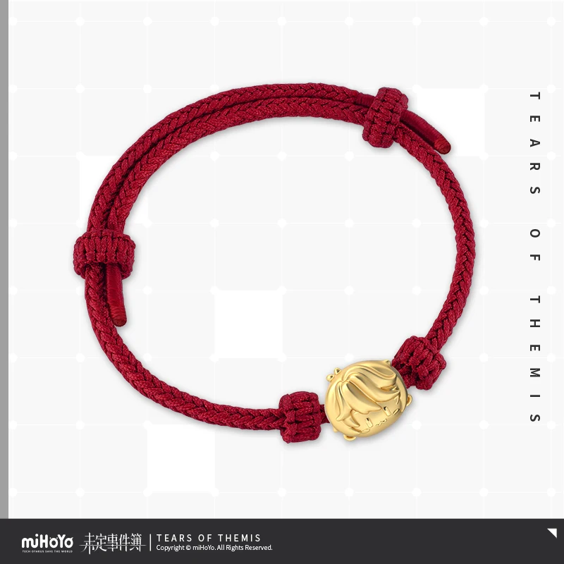 Tears Of Themis Official Anime Luke Artem Vilhelm Mariu Red Thread Wrapped Silver Jewelry Bracelet Christmas Gifts