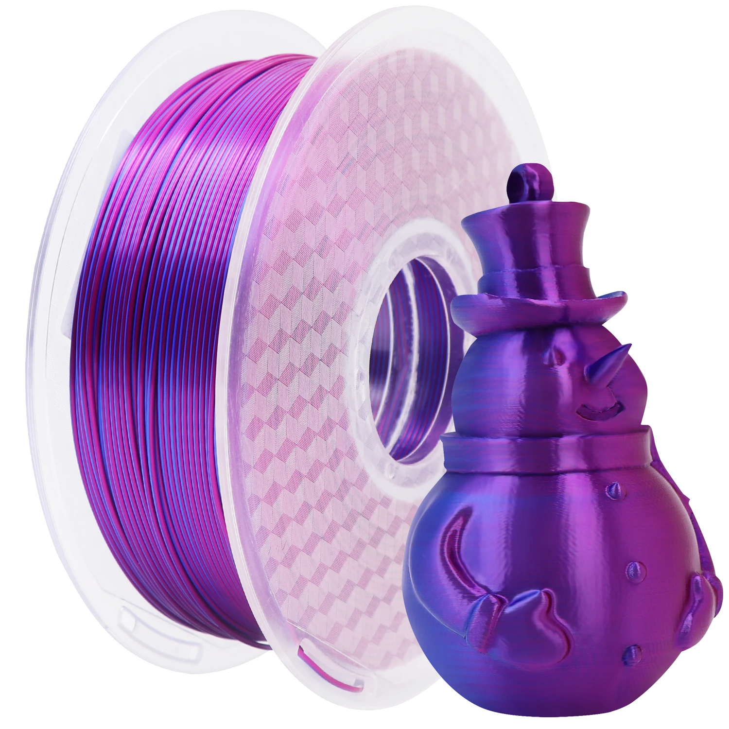 New Dual Color Series Silk PLA 1.75mm 1KG Eco-friendly 3D Material For FDM 3d Printer Fast Shipping