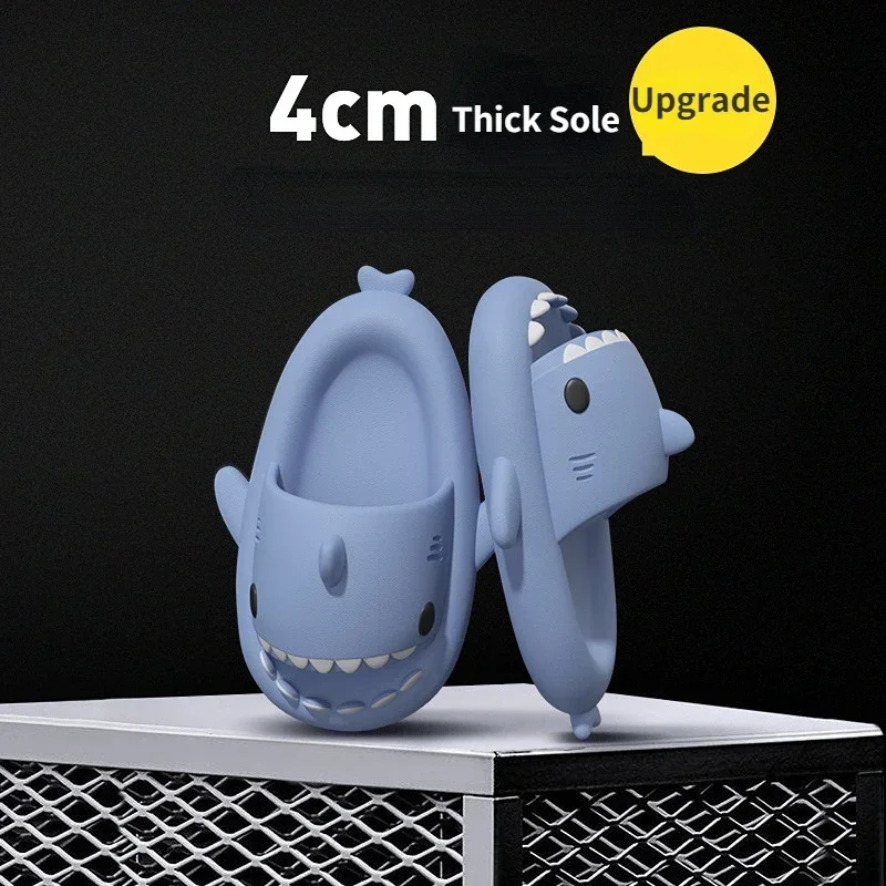 Home Slippers Cloud Women Shark Clapper Summer Soft Sandal Non Slip Slides Flip Flops Men Male Ladies Funny Flat Shoe Female