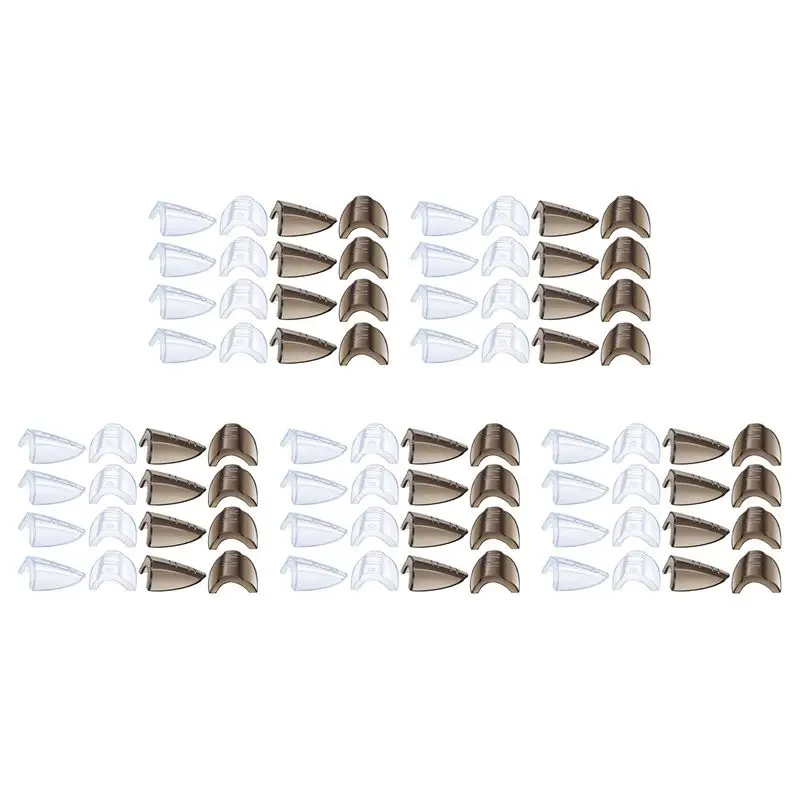 A84E-40 Pairs Safety Eye Glasses Side Slip Clear Flexible Slip On Shield Fits Small Medium Eyeglasses
