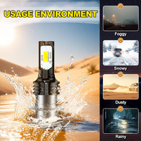 Motocycle  Headlight Ultra-Bright 12000LM H6 LED Headlight Bulbs NO FAN Design Mini H6 100W