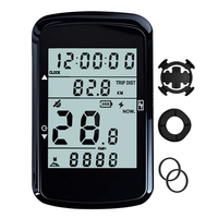 Bicycle Wireless Computer GPS 2.4 In LCD Speedometer And Odometer With Extension Rack Base Rainproof Cycling Stopwatch Accessory