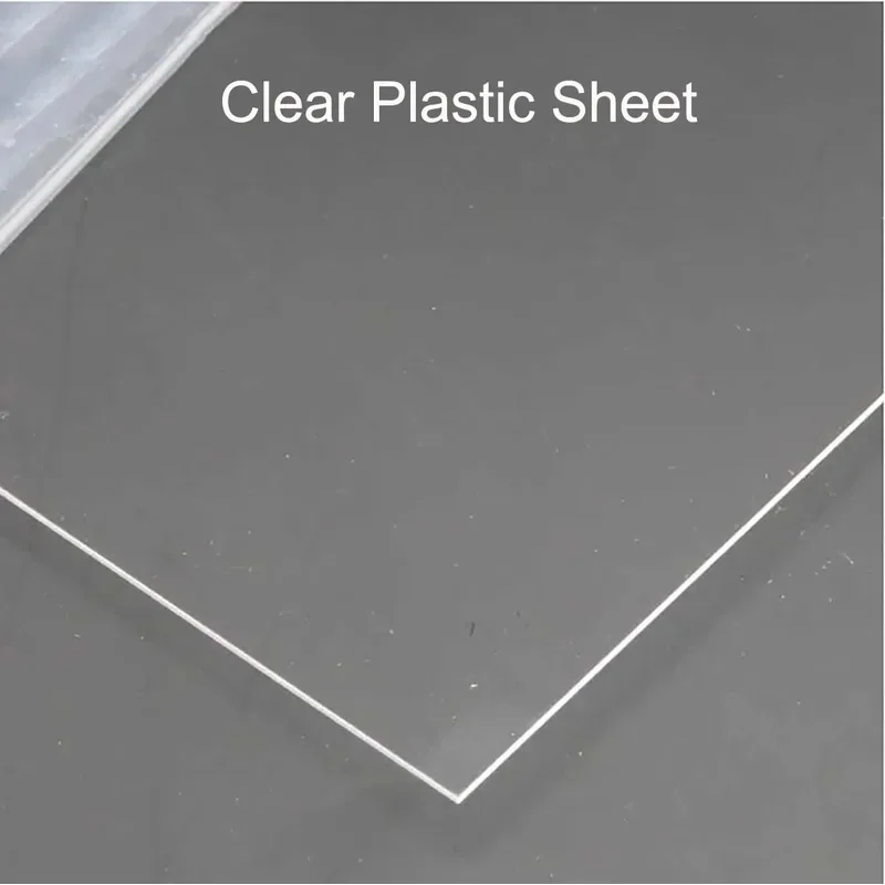 1Pcs Thickness 0.5mm 0.9mm Clear Sheet Transparent Plastic Board For DIY Building Model Craft Picture Frame Processing