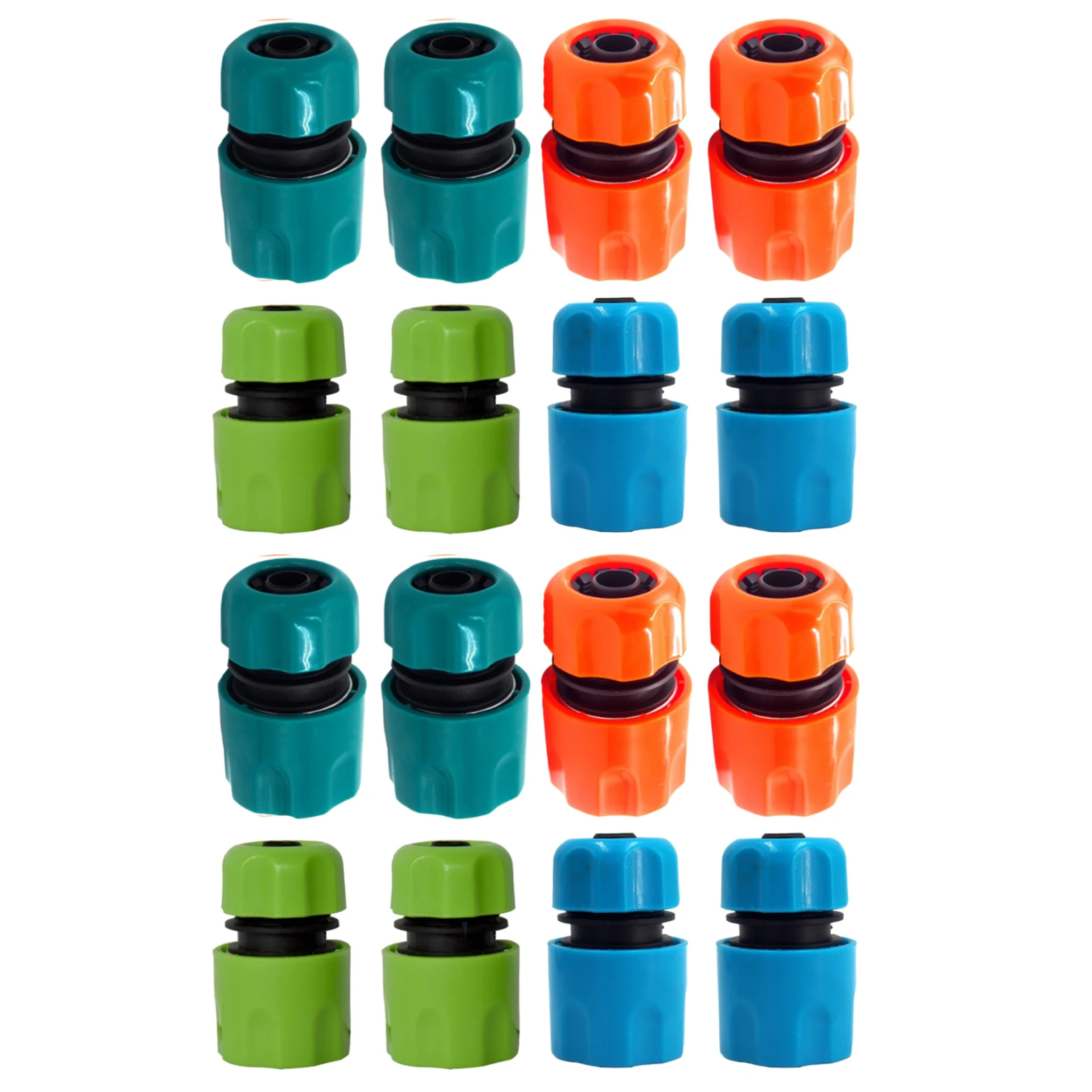Plastic 1/2'' Hose Quick Coupling Quick-Connect Hose Coupling for Garden Irrigation Water Quick Connector