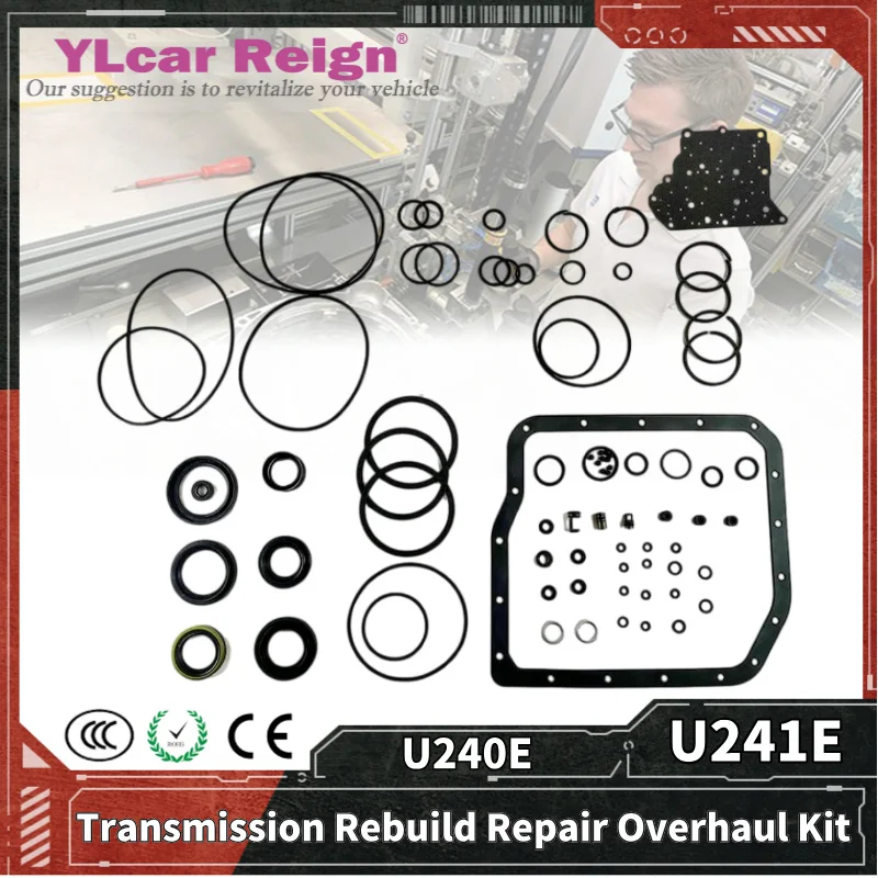 

U240E U241E 4-Speed Automatic Transmission Gearbox Rebuild Repair Overhaul Kit Seals Gasket Fit O-rings for Lexus TOYOTA Camry