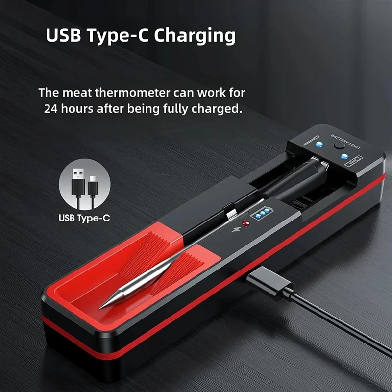 ABGH-умный термометр для мяса, беспроводной термометр для мяса, термометр для мяса для курильщика, гриля