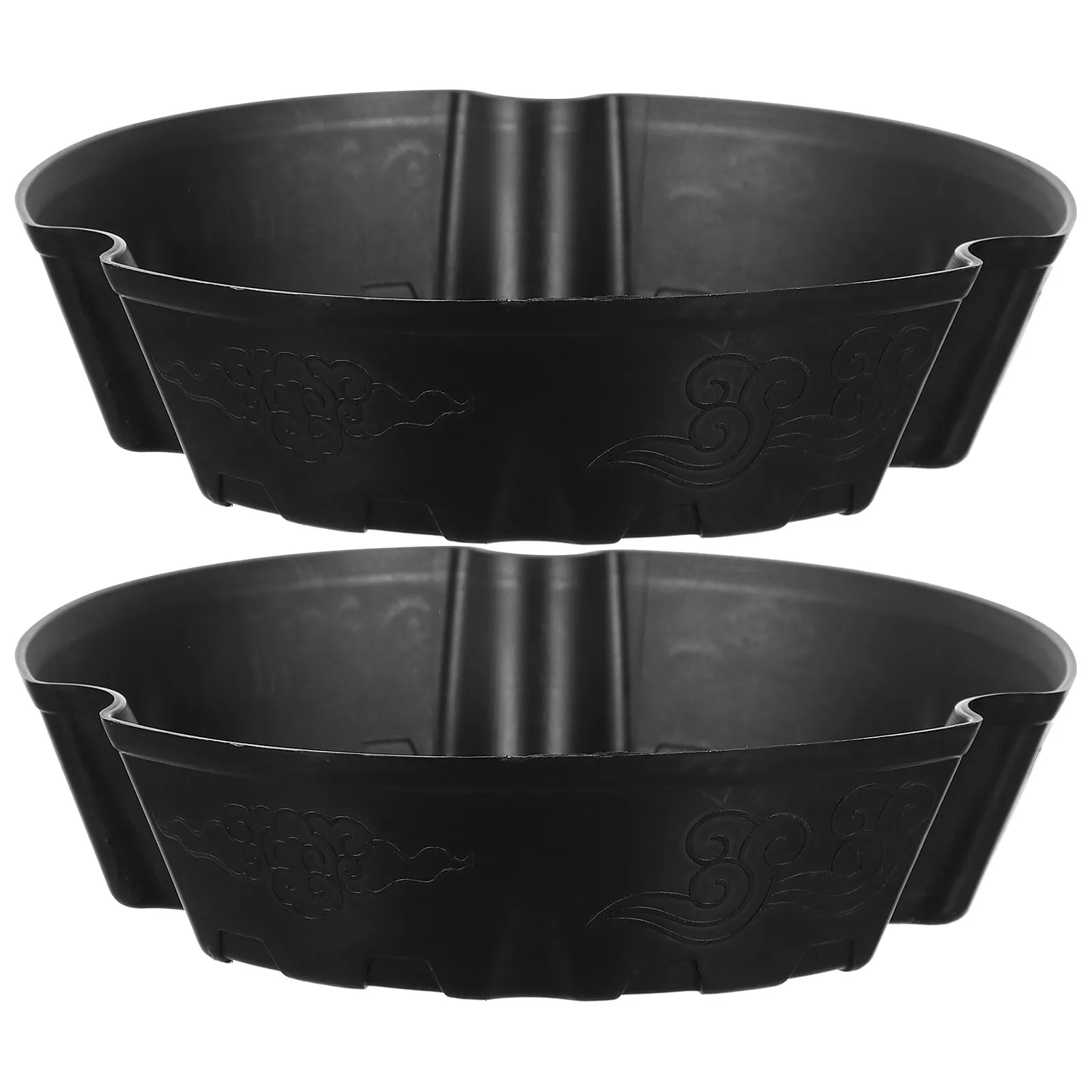 Lot de 2 pots à succulentes en plastique de haute qualité, créatifs, avec drainage, pour jardinage domestique et shopping