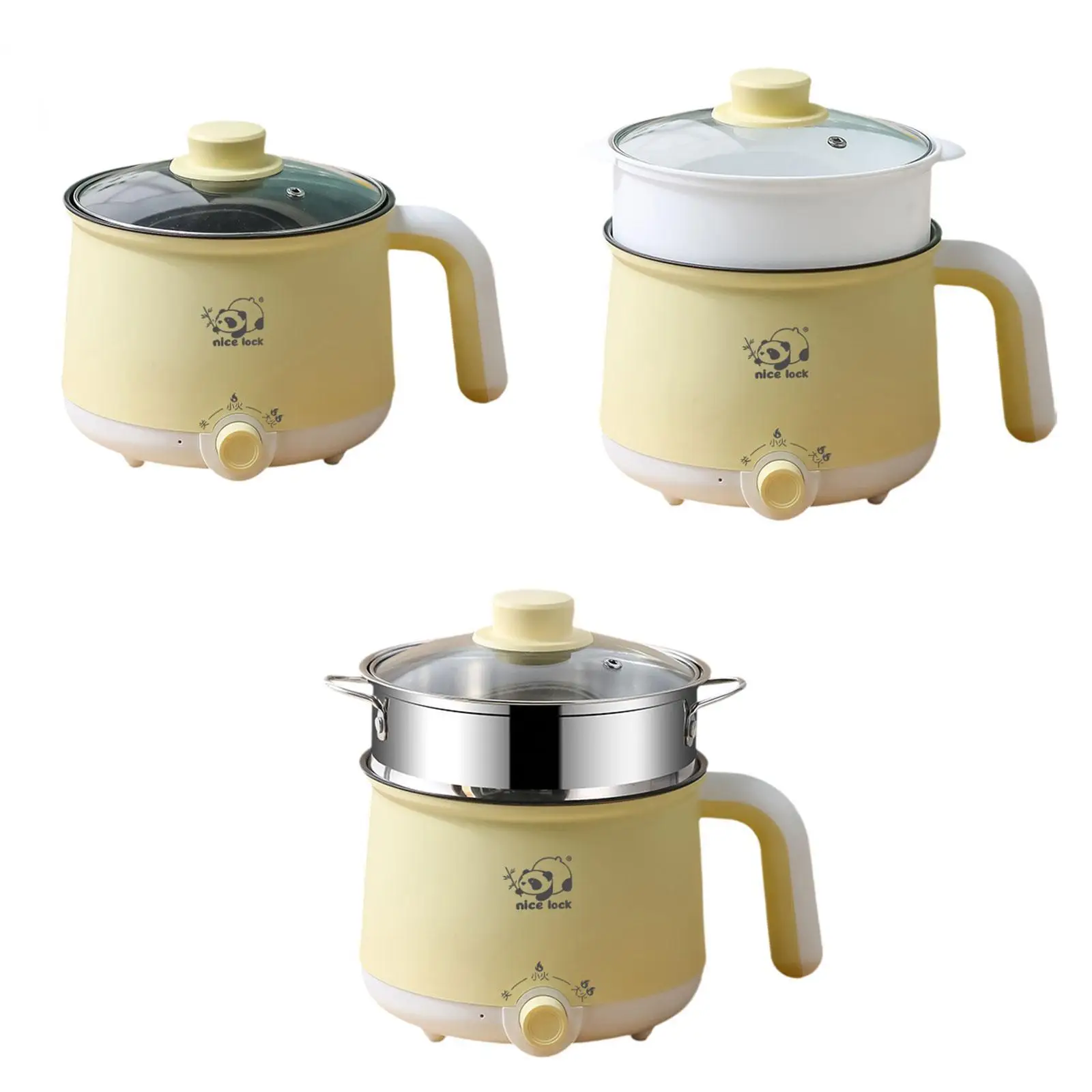 Multi Functional Mini Cooker Pot Electric Rice Cooker for Fry Pasta Oatmeal