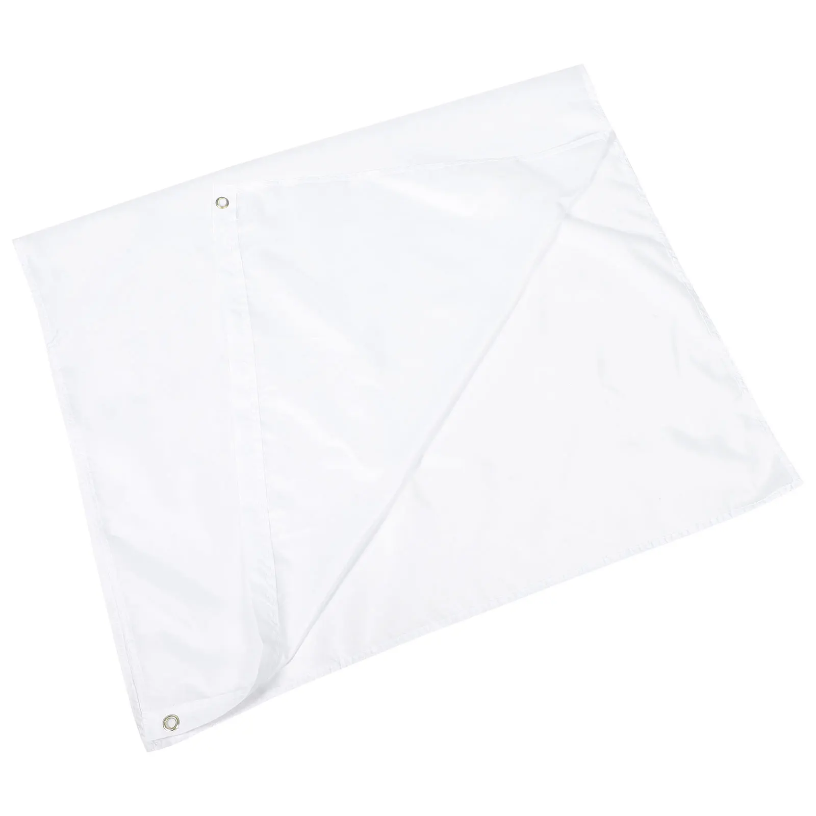 

1pc Solid Color Flags Durable Polyester DIY Banner White Party Sports Event Festival Opening Lightweight Portable Garden
