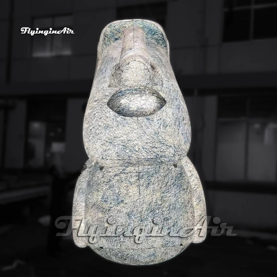 3m Giant Inflatable Moai Statue Air Blow Up Easter Island Head Replica For Stage Decoration