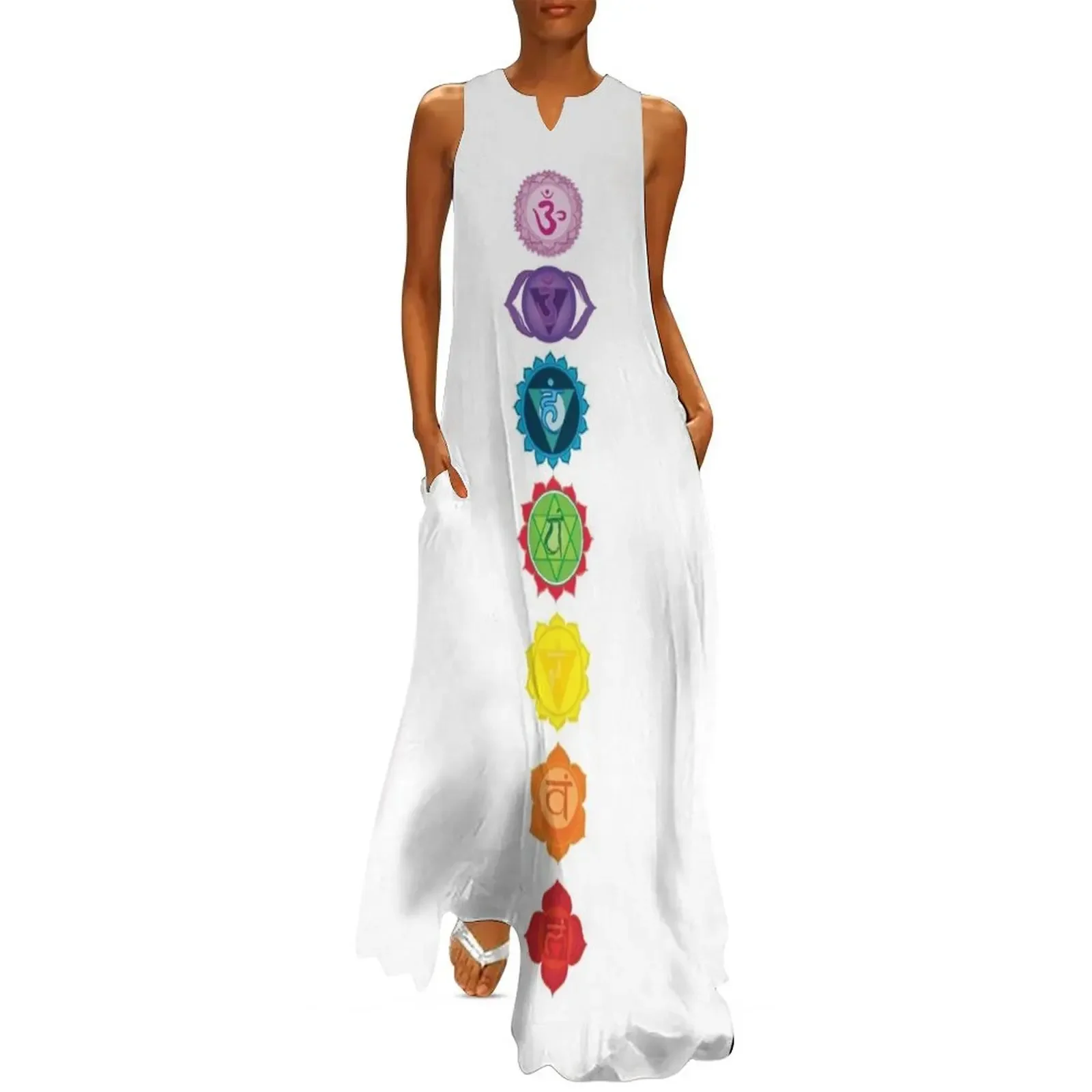 

The Chakras, Seven Chakra Long Dress dress dresses Party dresses