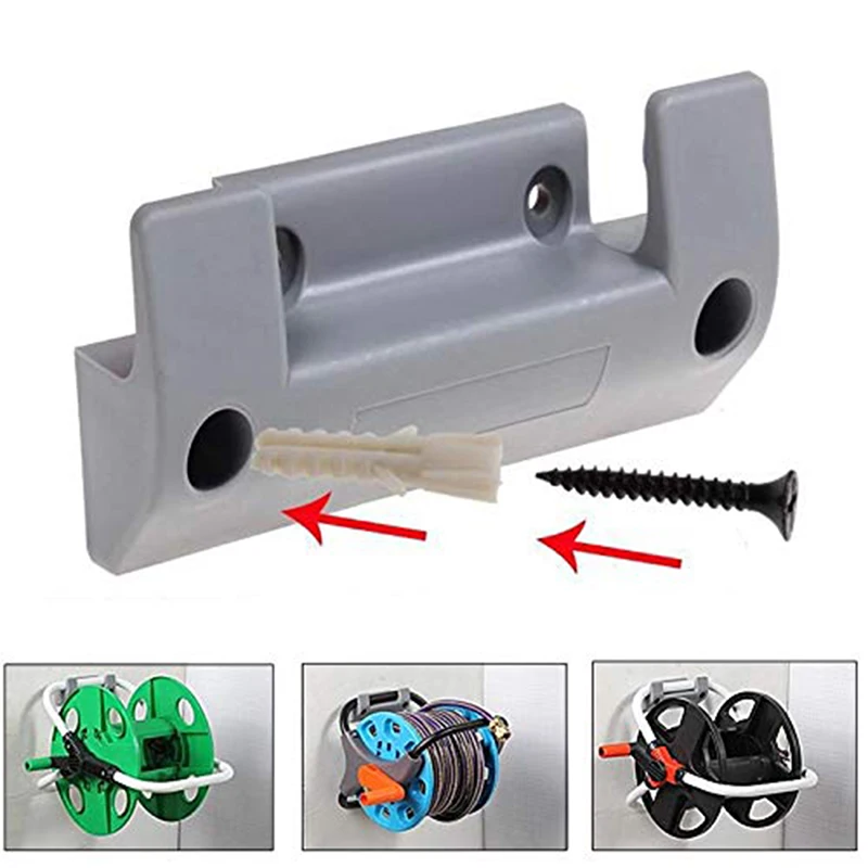 Wall Mounted Garden Hose Pipe Hanger Holder Storage Bracket Shed Fence Cable Household Garden Accessories