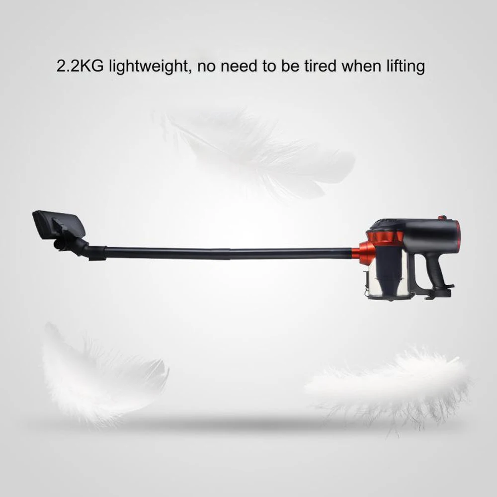 600W 18Kpa Strong Suction Power Wired Stick Vacuum Cleaner with 5 meter Charging cable,1.5L Dust Box For Curtain Floor Cleaning