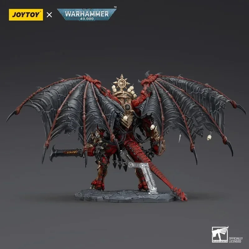 JOYTOY Warhammer 40K World Eaters figura de acción Angron Daemon Primarch of Khorne Anime conjunto colección móvil modelo juguetes regalos