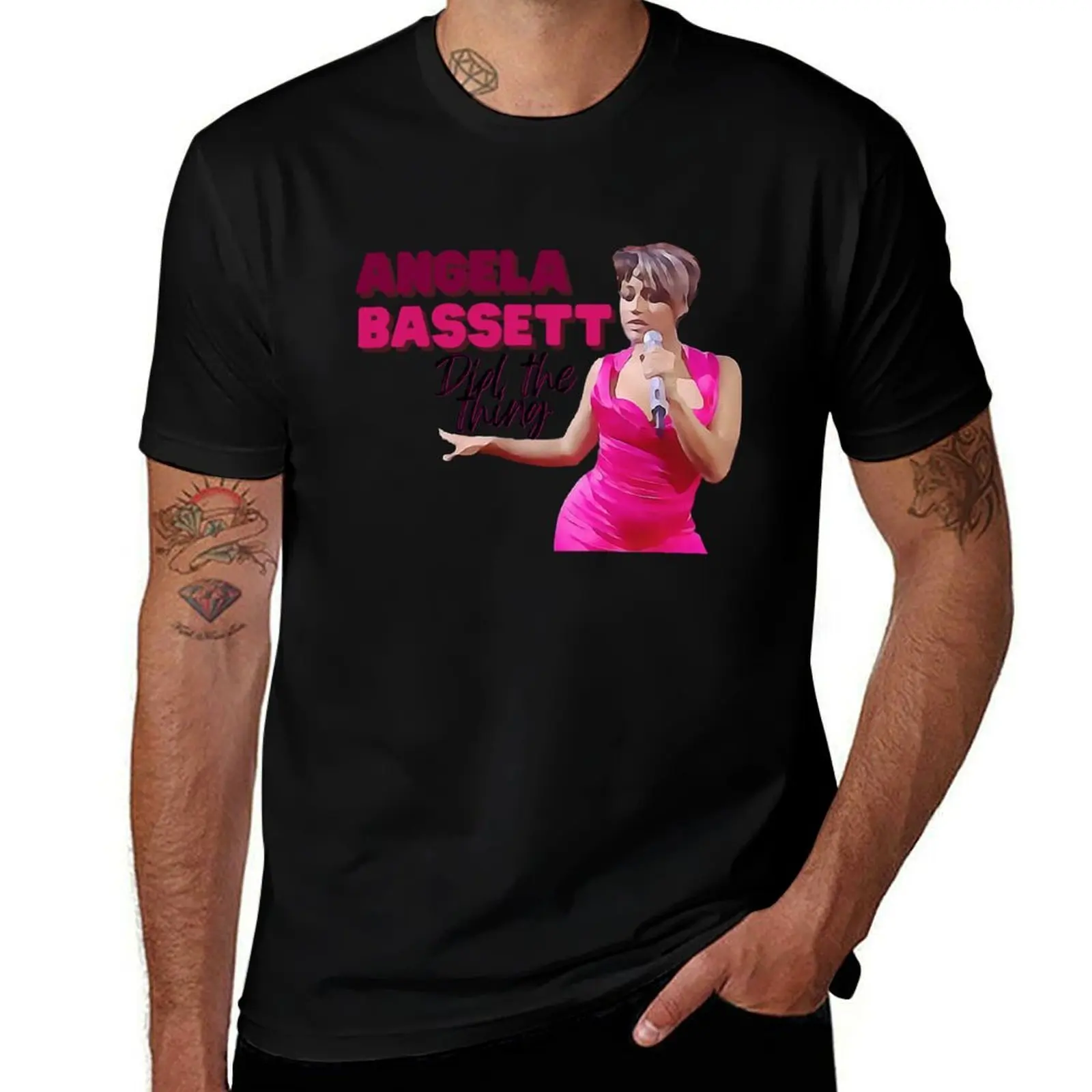 

Angela Bassett Did the Thing Ariana Debose BAFTA Rap T-Shirt All Match Print Short Sleeve Top