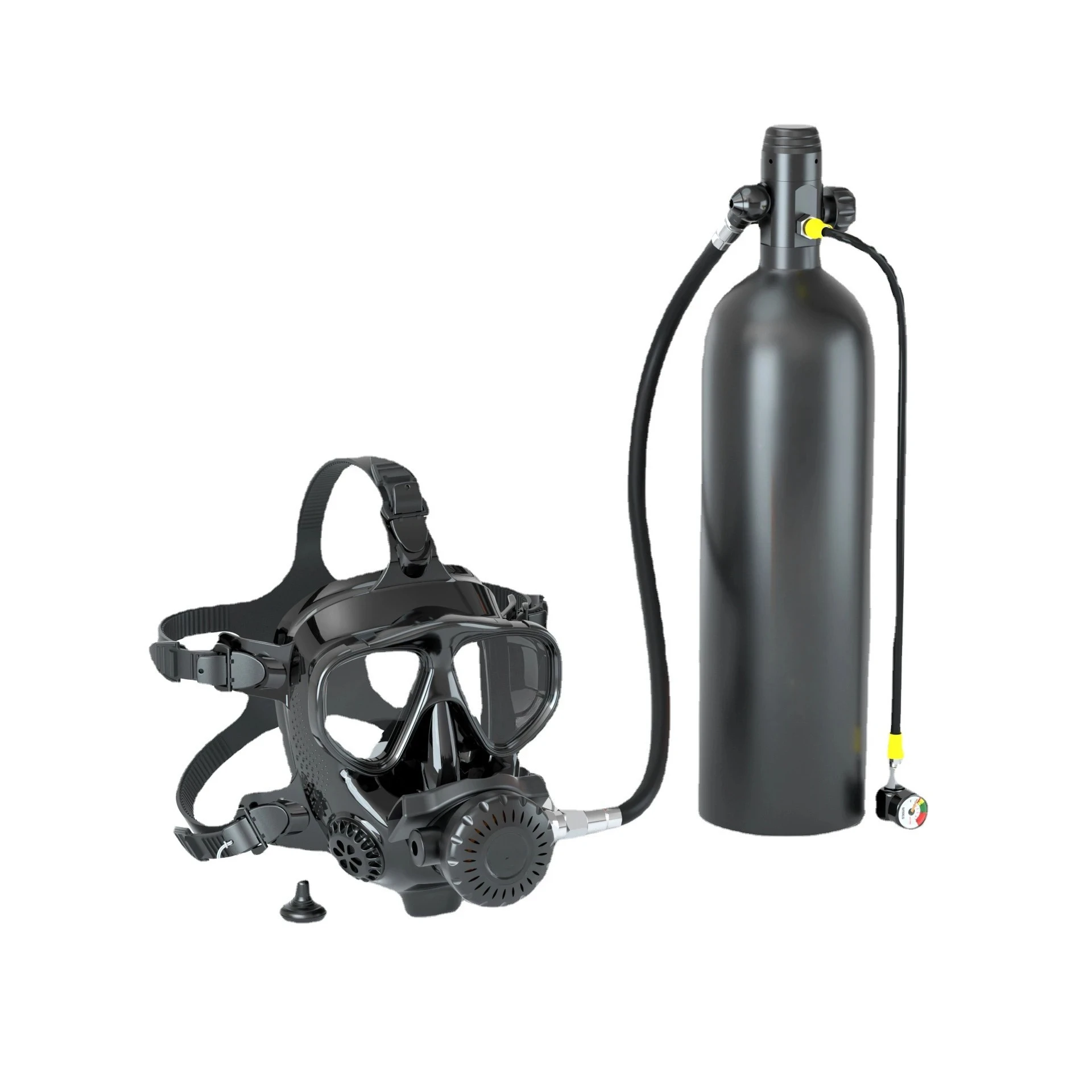 

Silicone full face diving mask snorkeling Sanbao set diving goggles mask can be connected to underwater breathing apparatus