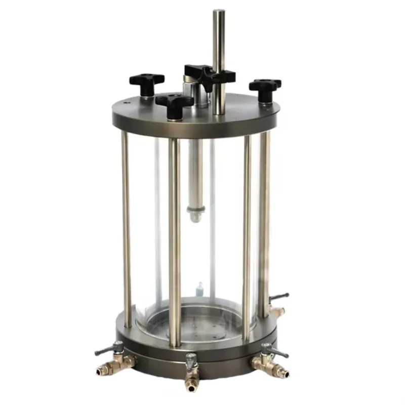 

ASTM D2850 D4767 BS1377 38mm Triaxial Test Chamber Pressure Cell Soil Triaxial Cell Apparatus