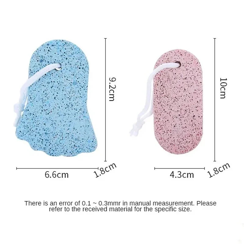 Piedra exfoliante para el cuidado de los pies, depurador de callos de piel muerta, herramienta de limpieza reutilizable para el cuidado de los pies de doble uso húmedo y seco