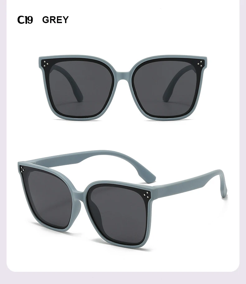 Kindersonnenbrille, großer Rahmen, modischer Sonnenschutz, Anti-Ultraviolett-Silikon, polarisierte Kinderbrille 23048 23048 – Detail 17