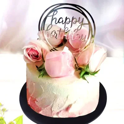 Cake model flower manual simulation Birthday Cake model tool Plastic model Window Show Shooting props Wedding decoration