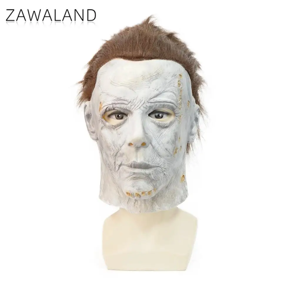 Zawaland Halloween Cosplay Masks Horror Clown Headgear Adult Latex Mask Scary Costume Accessories Stage Performance Party Props