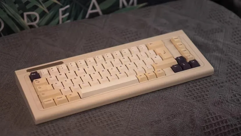 Kit de teclado mecânico original old times 68 com fio, teclado de molde único, liga de alumínio, personalizado, troca quente, teclado de jogo rgb