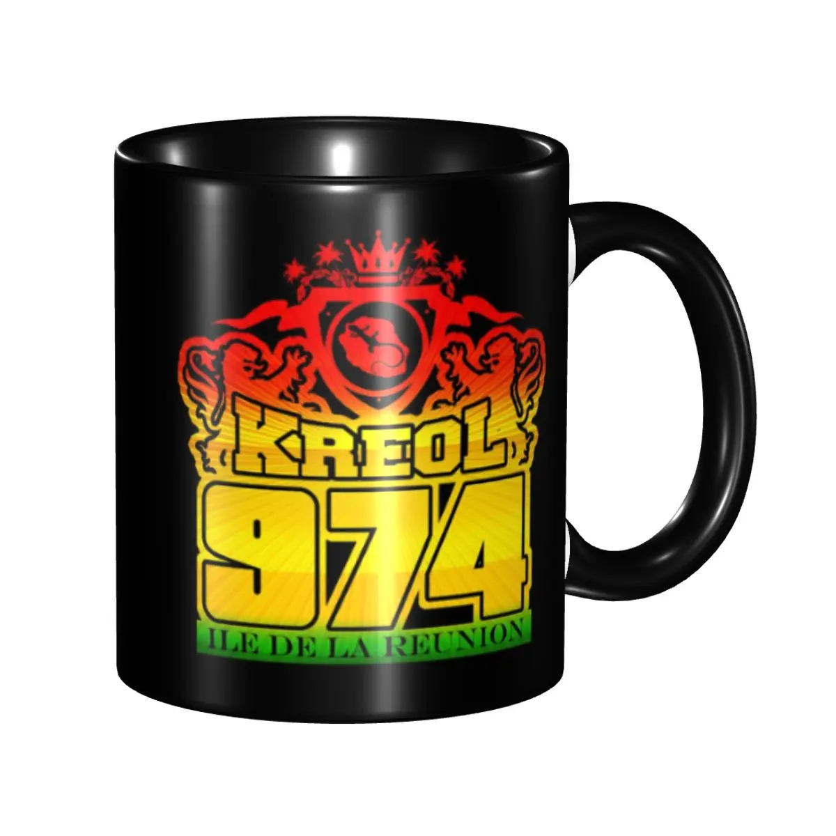 

Custom Reunion Island 974 Mug DIY Ceramic Milk Tea Coffee Cup