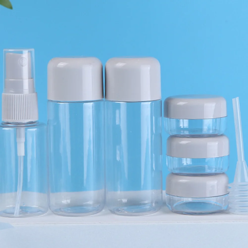 مجموعة واحدة من الزجاجات ملحقات السفر المحمولة بخاخ فارغ قابل لإعادة الملء لغسول المكياج والتغليف الفرعي رذاذ صغير #4