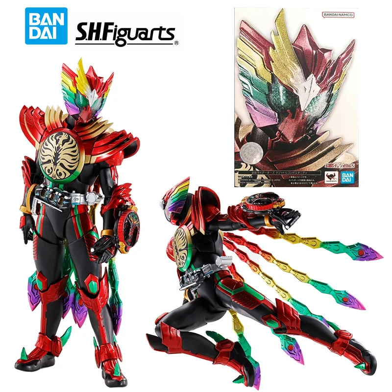 Bandai S.H.Figuarts (Shinkocchou Seihou) Kamen Rider OOO Tajadolcomboeternity Original Action Figure Model Toy Gift Collection