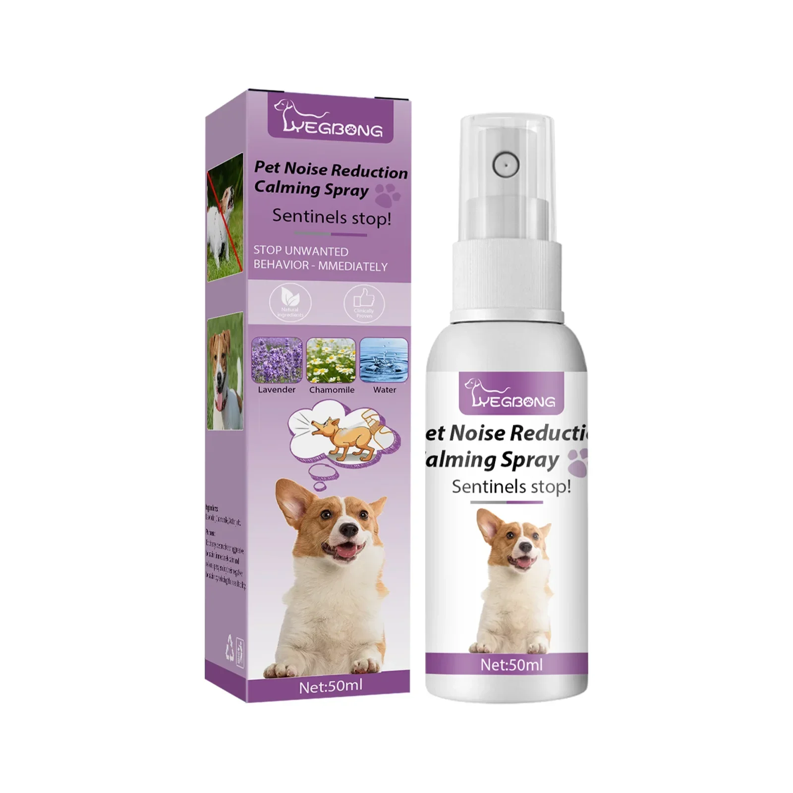 Pet Calming Spray To Help Dogs Noises and Anxiety Calm Down Easy Spray for Dogs Cats and Other Pets Home Outside