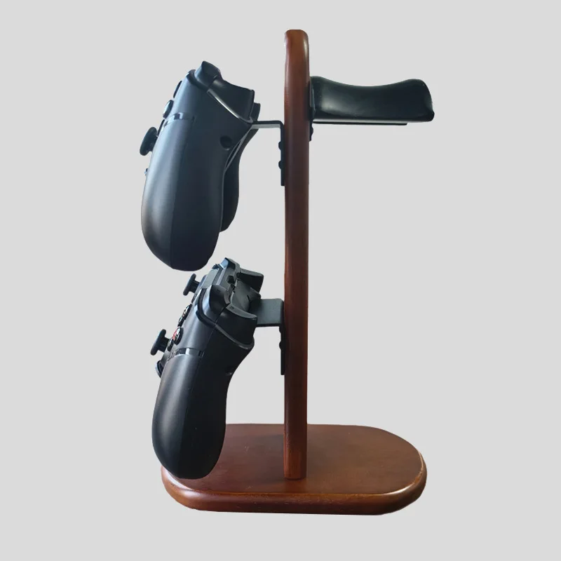 Creatieve Game Handle Stand Hoofdtelefoon Display Rack Massief Houten Walnoot Draagbare Hangende Opslag Gaming Headset Houder