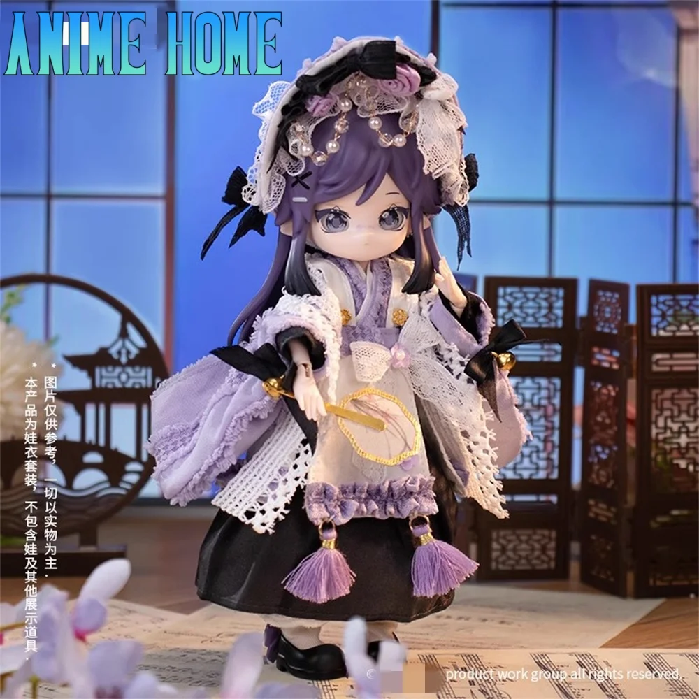 

Fairy Tale Handmade Purple Clothes OB11 1/12 BJD Casual Lolita Costume Cosplay Cute Props