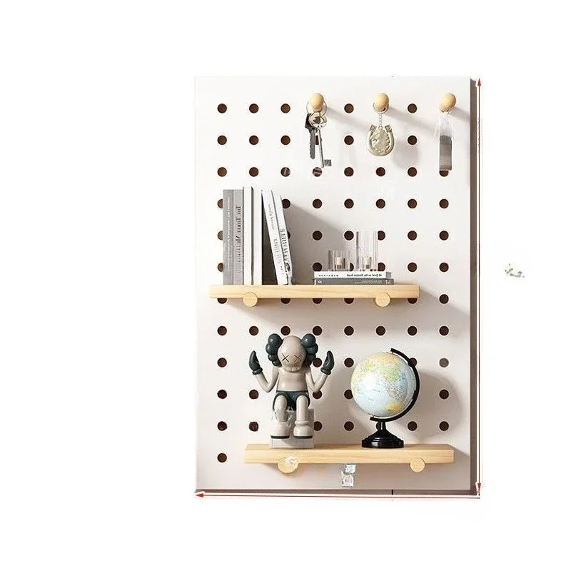 

Solid wood entrance wall rack home baffle storage wall hanging board wall rack