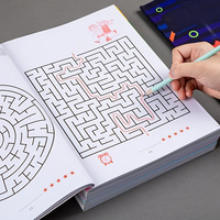 1pc Brain-Boosting Maze Training Book - Engaging Concentration Puzzles for Youngsters, Ideal Educational Gift for Halloween 