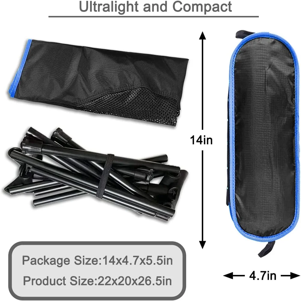 Outdoor Chair Portable Folding Camping Chair with Storage Bag for Outdoor Activities Hiking Camping Picnic Camping Chair