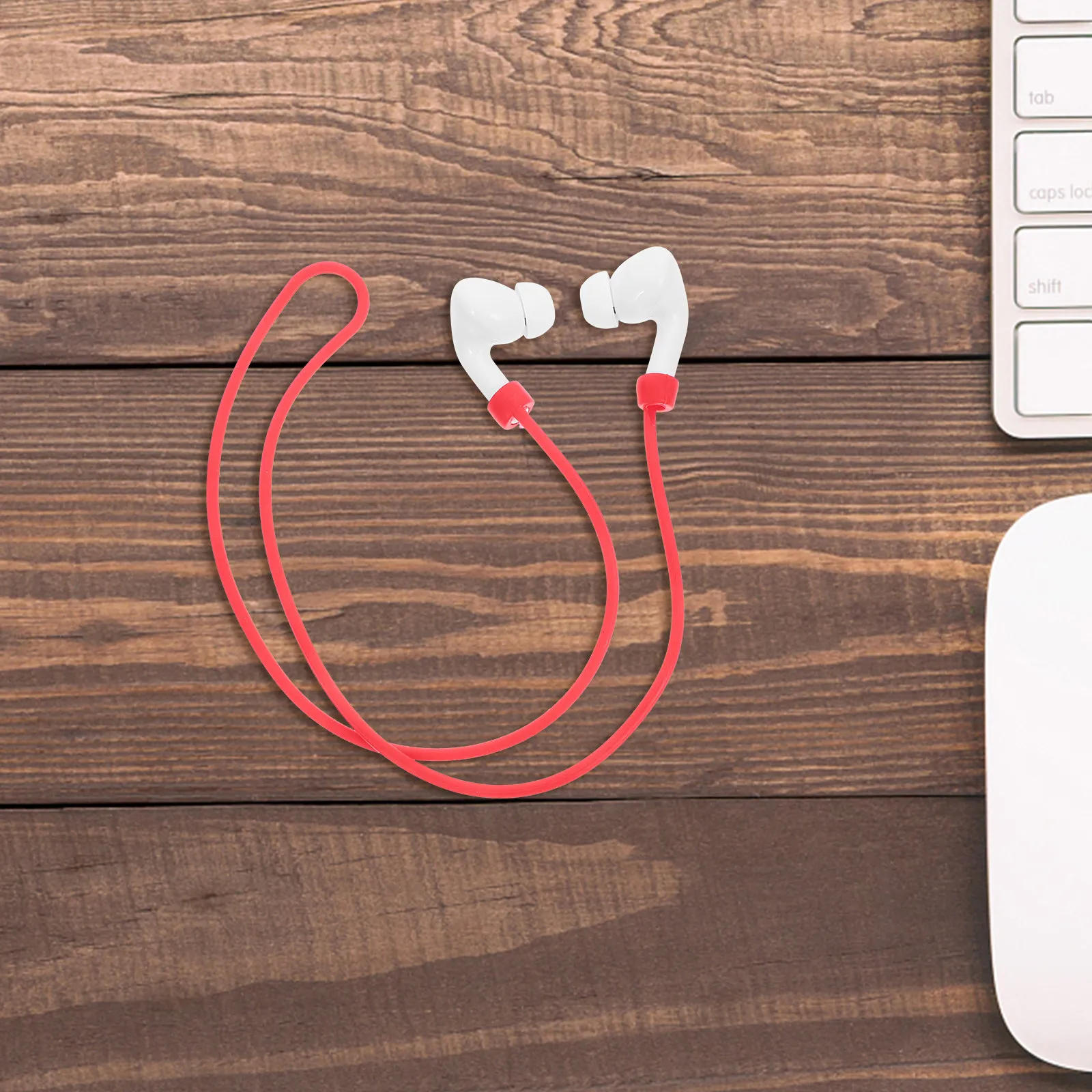 Silicone Earbud Anti-Lost Lanyard Detachable Soft Earphone Strap for Sports Travel Holder Replacement Anti-Loss Accessory