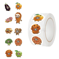 500pcs Teacher Reward Stickers for Kids Children Kindergarten School Encouragement Students Cute Toy Animals Stationery Sticker