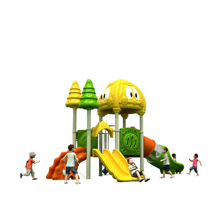 Child Plastic Slide Commercial Kids Large Outdoor Amusement Equipment Sets Playground