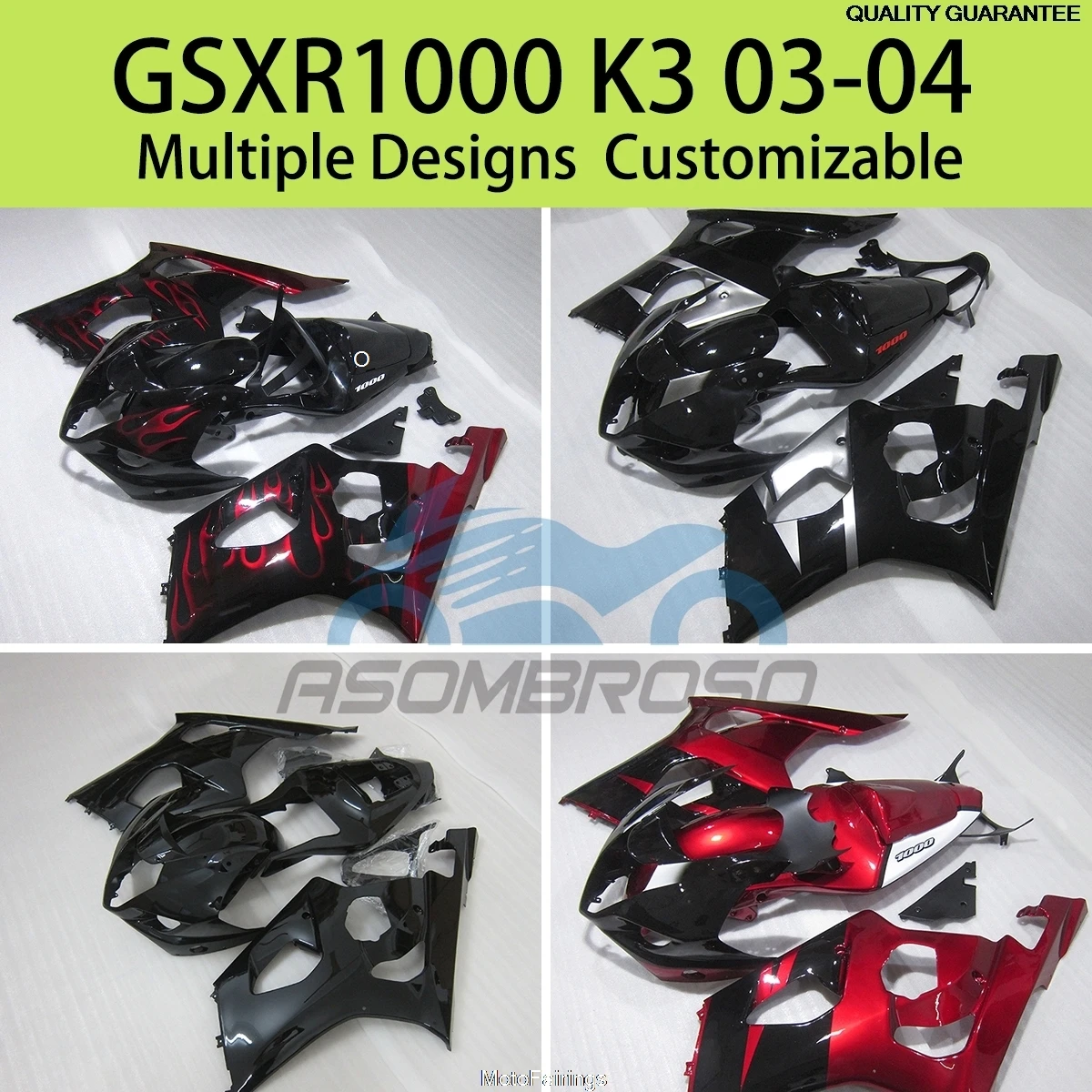 

Fits GSXR 1000 03 04 New Style Fairing Kit for SUZUKI GSXR1000 K3 2003 2004 Good Qualit ABS Injection Bodywork Fairings