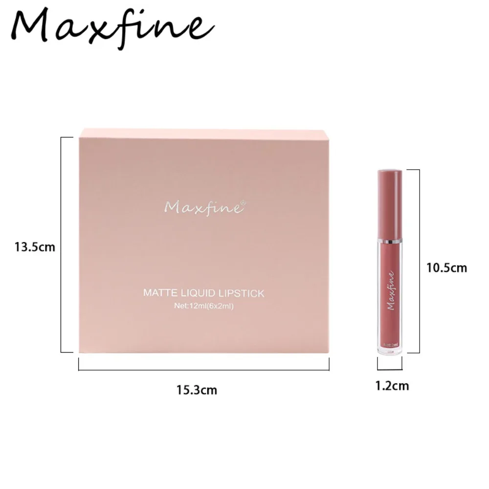 6Pc Lip Tint Set Lippenstift Langdurige Waterdichte Tint Niet Gemakkelijk Te Plakken Cup Blijvende Cosmetica Koreaanse Make-Up Matte Lippenstift