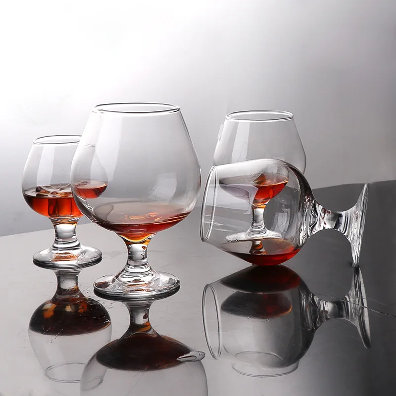 5 Styles 100~700ml Wine Glass Brandy Whiskey Cup Short Leg Lead-free Glass Wine Glass Bar Family Drinking Tools for Wine Tasting