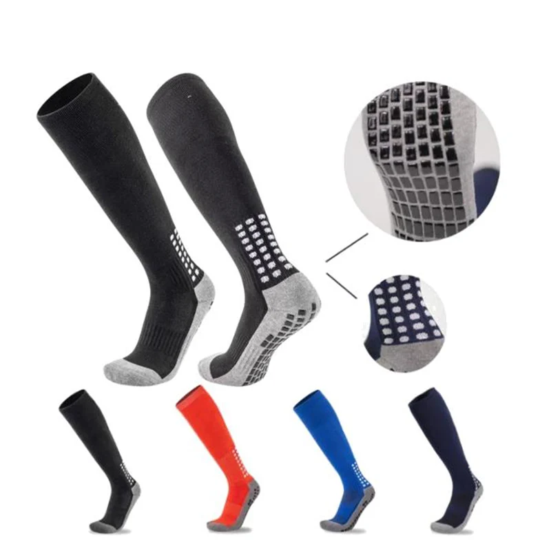 

1 Pairs Anti Slip Soccer Knee Socks,Non Slip Football/Basketball/Hockey Sports Grip Socks